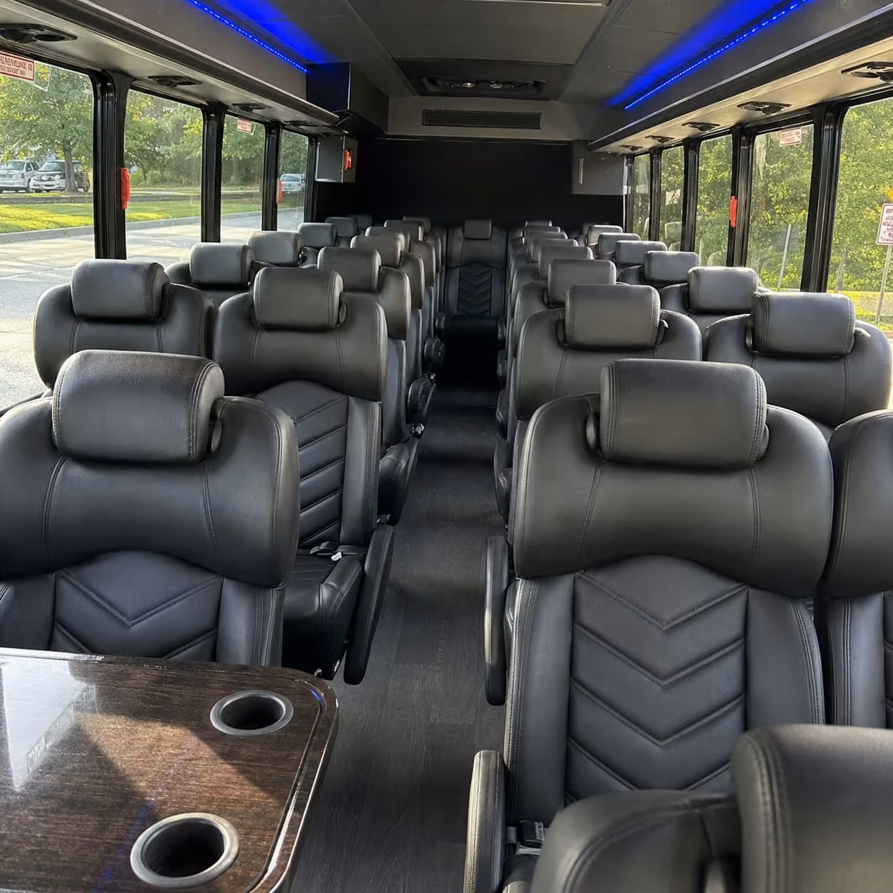 25 passenger minibus interior