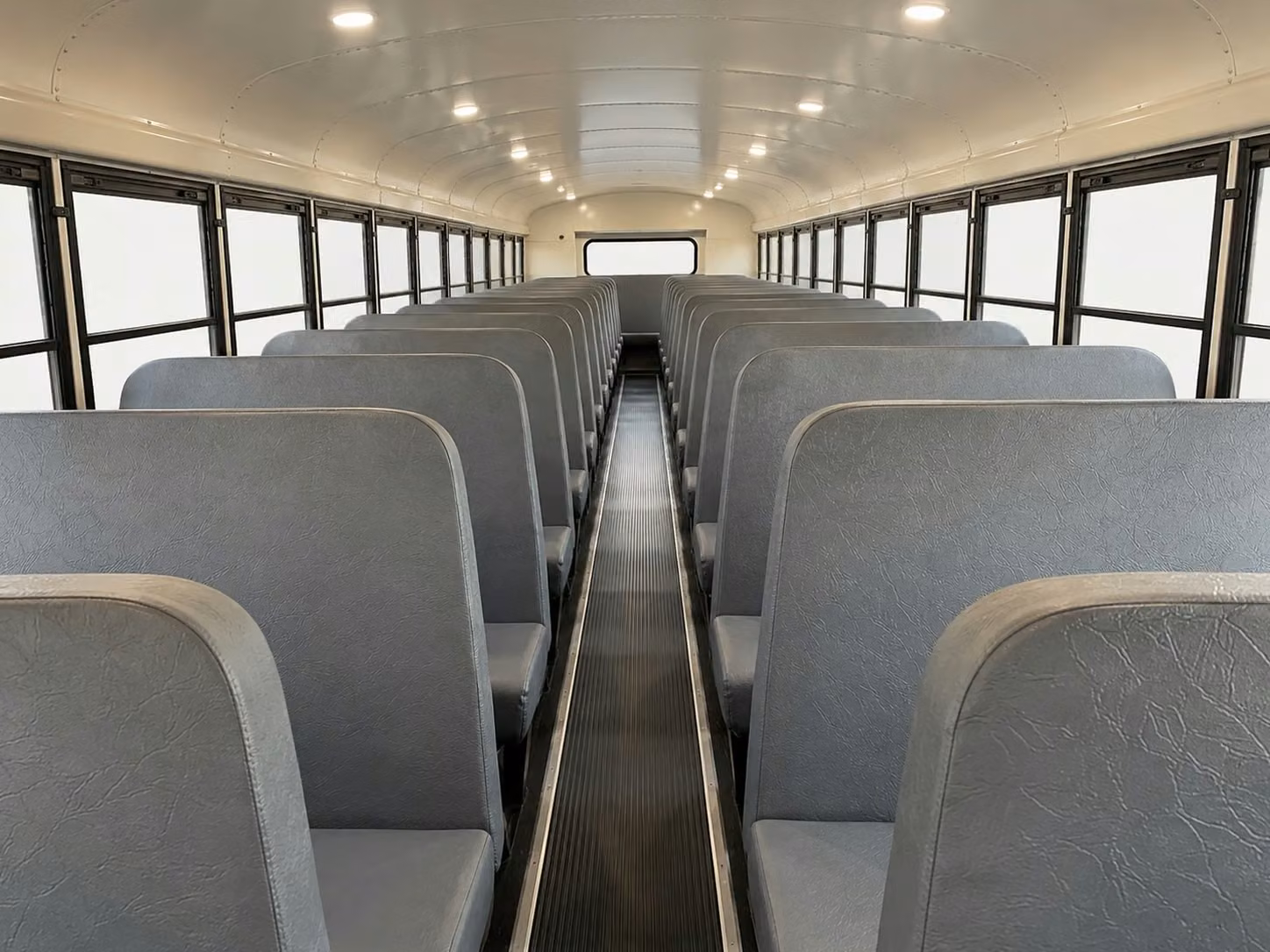 school bus inside